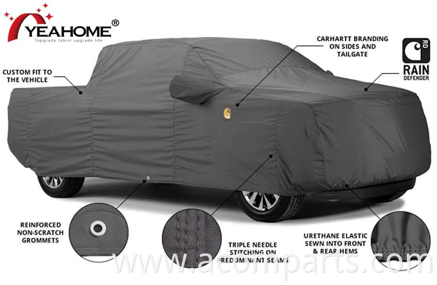 Pick-up Full Cover in PEVA PP Cotton Material Outdoor Protection Car Cover